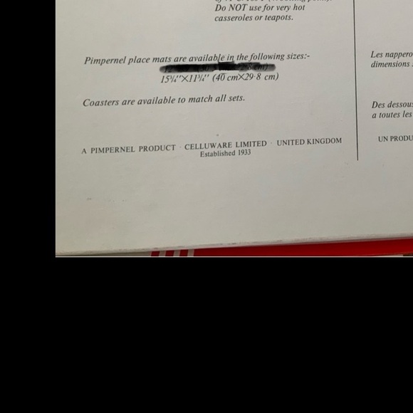 vintage Pimpernel placemats - Picture 12 of 12